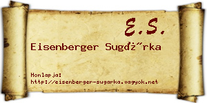 Eisenberger Sugárka névjegykártya